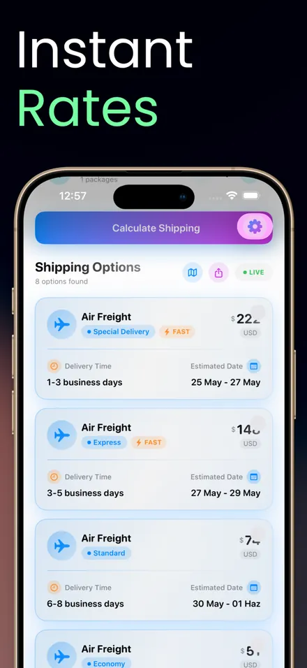 Ecommerce Shipping Calculator screenshot 2