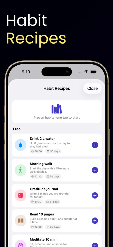 Habit Tracker Kit screenshot 6