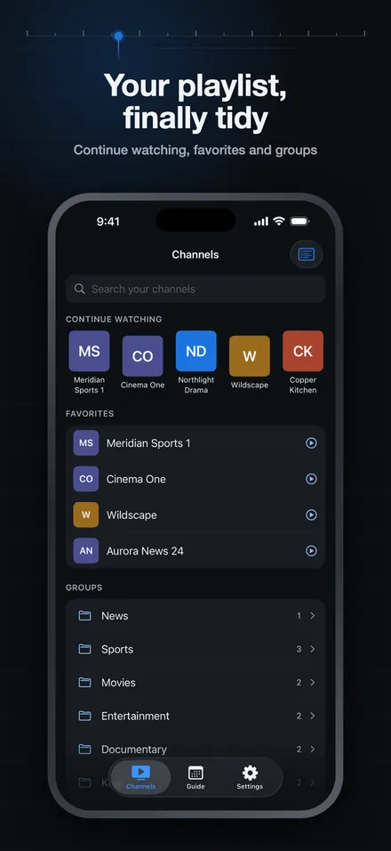 Vidalo: M3U Playlist Player screenshot 2