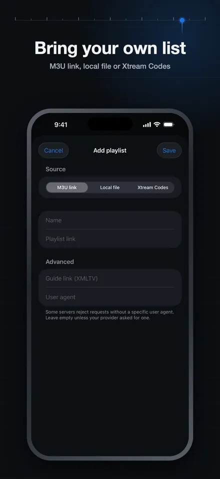 Vidalo: M3U Playlist Player screenshot 6
